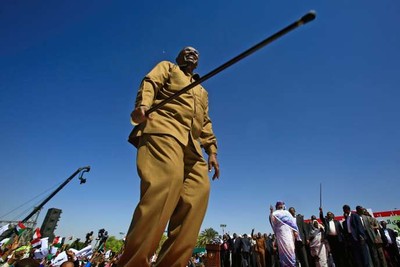 Le président soudanais, Omar Al-Bachir, à Khartoum, le 9 janvier 2019. ASHRAF SHAZLY / AFP