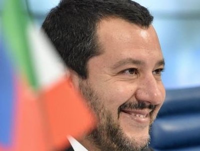  Matteo Salvini, le 16 juillet à Moscou. (VASILY MAXIMOV / AFP) 